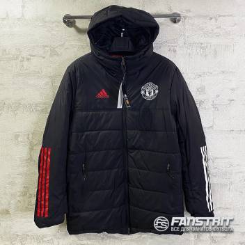 Куртка MANCHESTER UNITED, зимняя на синтепоне черная