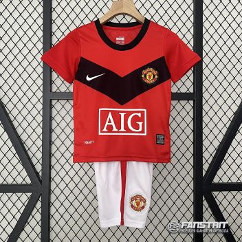 Детская ретро форма MANCHESTER UNITED 09/10, домашняя