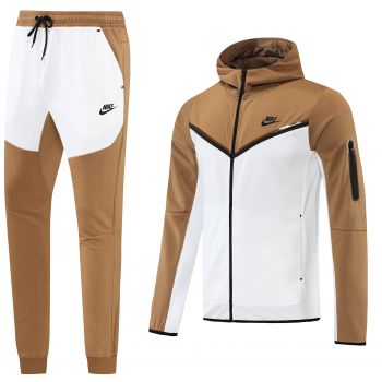 Спортивный костюм Nike с капюшоном, коричневый