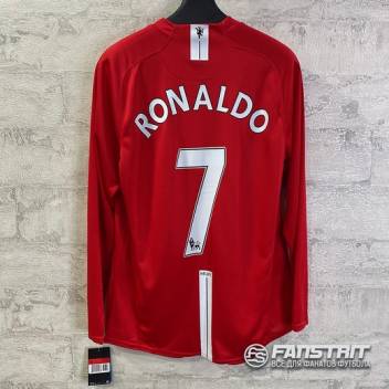 Ретро футболка MANCHESTER UNITED 07/08 с длин. рукавом, RONALDO 7