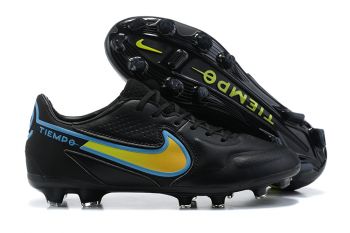 Бутсы Tiempo Legend 9 Elite FG черно-синие