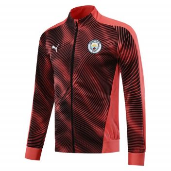 Олимпийка MANCHESTER CITY 19/20 stadium jacket away оранжевая