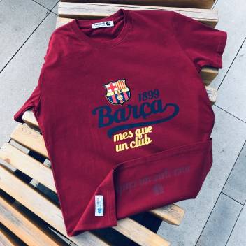 Футболка BARCELONA, бордовая