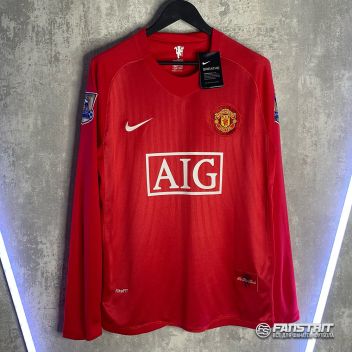 Ретро футболка MANCHESTER UNITED 07/08 с длин. рукавом