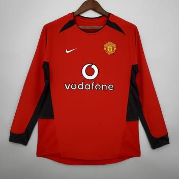 Ретро футболка MANCHESTER UNITED 02/04 home | Длинный рукав