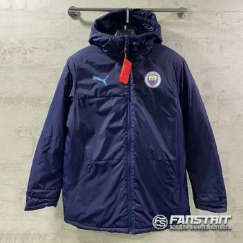 Куртка MANCHESTER CITY 20/21, синяя на синтепоне