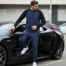 Костюм со свитшотом BARCA Black Edition | Хлопок Премиум