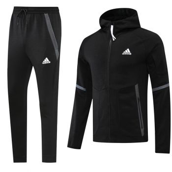 Спортивный костюм Adidas с капюшоном, черный