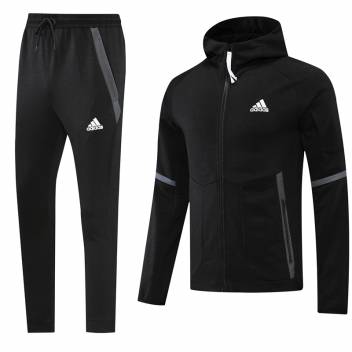 Спортивный костюм Adidas с капюшоном, черный