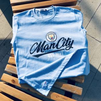 Футболка MANCHESTER CITY, голубая, ХИТ ПРОДАЖ